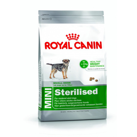 Croquettes Chien Royal Canin Mini Stérilisé Sacs de 2, 4 ou 8kg Croquettes Chien Royal Canin Mini Stérilisé Sacs de 2, 4 ou 8kg