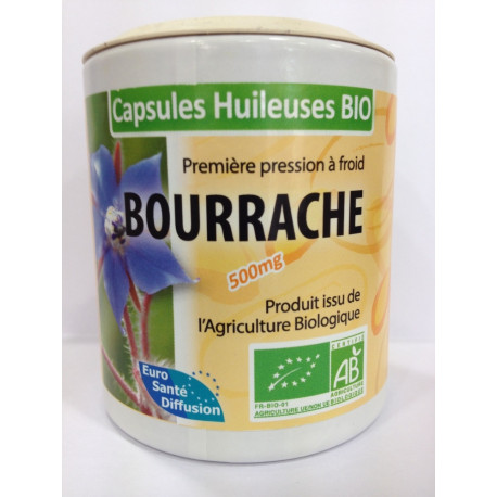 Bourrache - Capsules huileuses Bio - Phytofrance Bourrache - Capsules huileuses Bio - Phytofrance