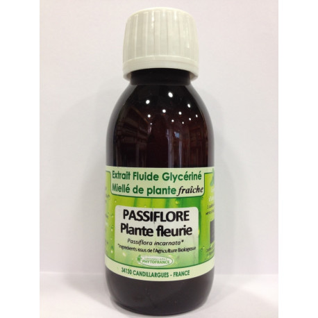 Passiflore plante fleurie - Extrait Fluide Glycériné Miellé de plante Bio - Phytofrance