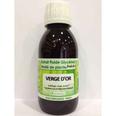 Verge d'or - Extrait Fluide Glycériné Miellé de plante Bio - Phytofrance