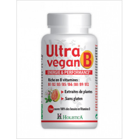 HOLISTICA - Ultra Vegan B - 8 vitamines B d'origine végétale