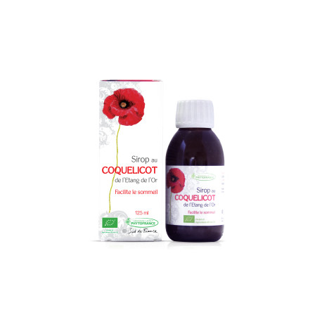 Sirop BIO au Coquelicot de l'Etang d'Or - Sommeil - Phytofrance