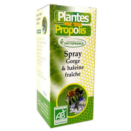 Plantes & Propolis Spray Gorge et haleine fraîche bio - Phytofrance
