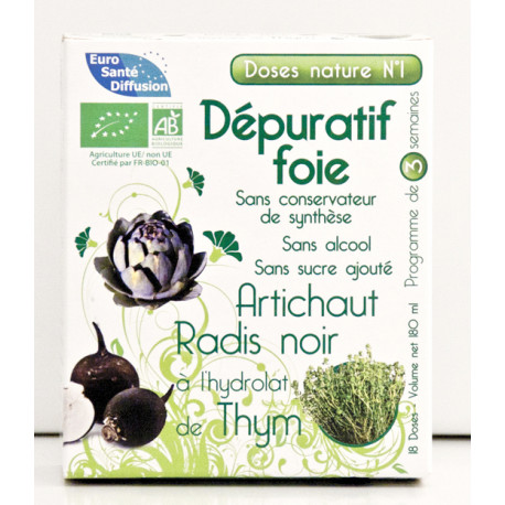 Doses Nature N°1 DÉPURATIF FOIE - 18 doses de 10 ml - Phytofrance