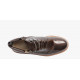 Boots de JB MARTIN - BRILLE VERNIS CACAO à lacet et fourrure cheville