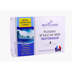 Plasma d'eau de mer isotonique - 30 ampoules - Biothalassol