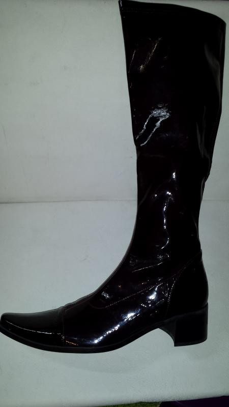 Bottes vernis noires femme jb martin sale