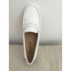 TABATA  mocassin de JB MARTIN vernis blanc avec picots