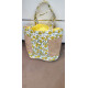 Sac toile jute motif citron fond semelle espadrille Maison de l’Espadrille