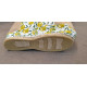 Sac toile jute motif citron fond semelle espadrille Maison de l’Espadrille