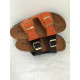 Mule ou claquette avec 2 boucles 3524-8 Maison de l’espadrille ORANGE plate, mode, femme