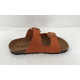 Mule ou claquette avec 2 boucles 3524-8 Maison de l’espadrille ORANGE plate, mode, femme