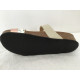 Mule 3532-2  Noir/multi/rose Maison de L’Espadrille compensée Liège  boucles ajustable