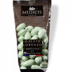 DRAGEE GALET LORENZO VERT AMANDE 250g