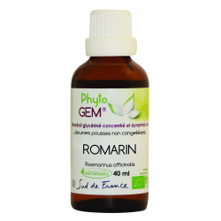 Phyto'Gem Romarin Bio - Macérat mère de bourgeons unitaire - 40ml - Phytofrance