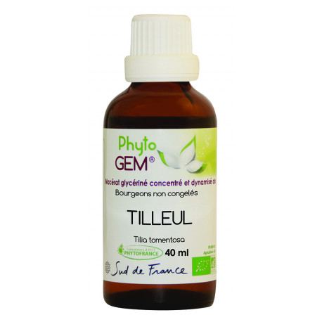 Phyto'Gem Tilleul Bio - Macérat mère de bourgeons unitaire - 40ml - Phytofrance Phyto'Gem Tilleul Bio - Macérat mère de bourgeons unitaire - 40ml - Phytofrance