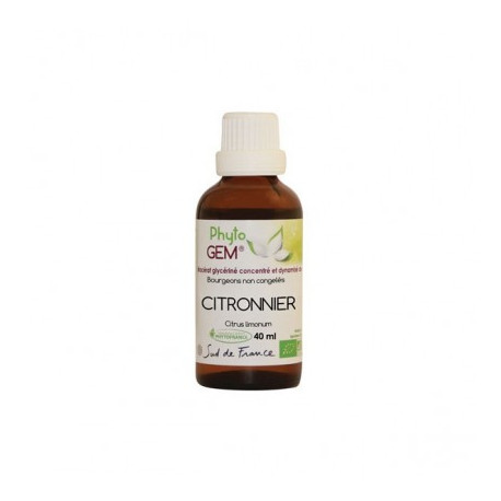 Phyto'Gem Citronnier Bio - Macérat mère de bourgeons unitaire - 40ml - Phytofrance
