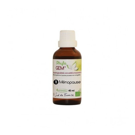 Phyto'Gem n°11 Ménopause Bio - Macérat mère de bourgeons complexe - 40ml - Phytofrance Phyto'Gem n°11 Ménopause Bio - Macérat mère de bourgeons complexe - 40ml - Phytofrance