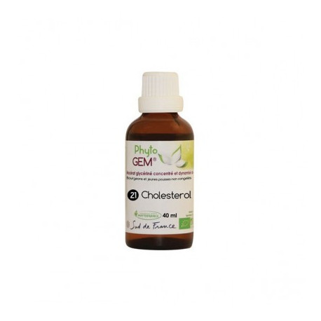 Phyto'Gem n°21 Cholestérol Bio - Macérat mère de bourgeons complexe - 40ml - Phytofrance Phyto'Gem n°21 Cholestérol Bio - Macérat mère de bourgeons complexe - 40ml - Phytofrance