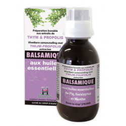 HOLISTICA -SIROP BALSAMIQUE thym propolis huiles essentielles - Flacon 150 ml