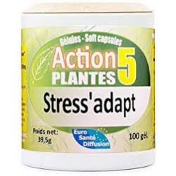 Stress'Adapt** - Gélules Action 5 plantes - Phytofrance