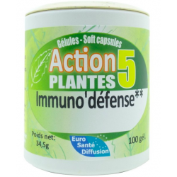 Immuno'défense** - Gélules Action 5 plantes - Phytofrance