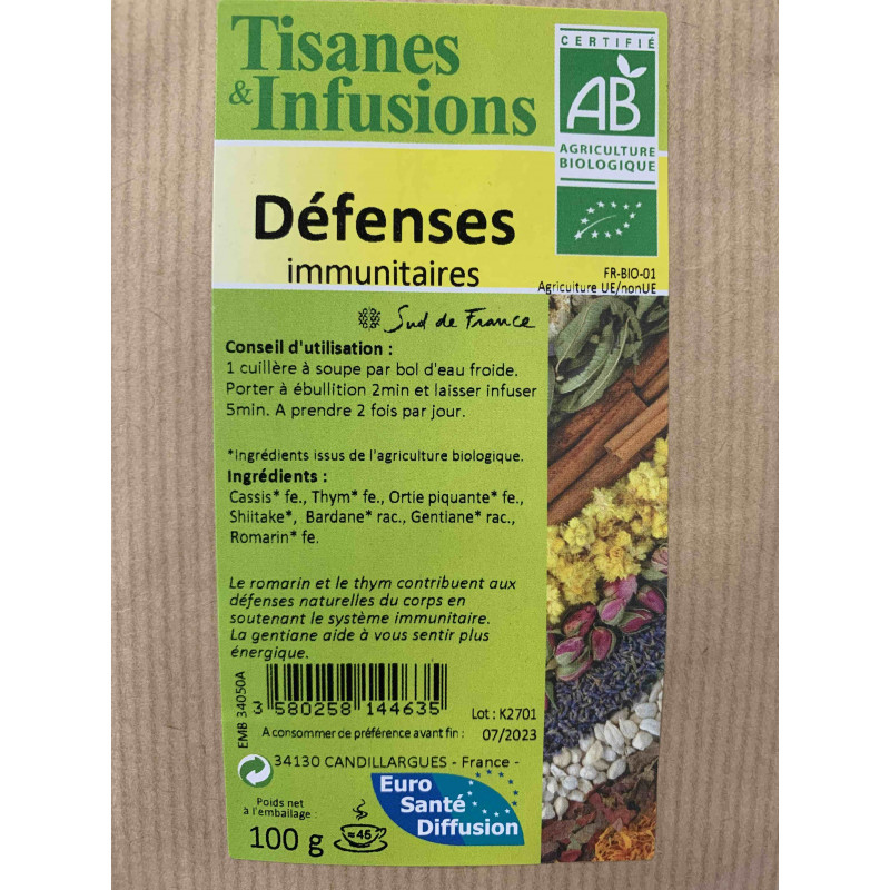 Tisane bio Douceur hivernale - soutient les défenses immunitaires