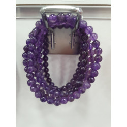 bracelet amethyste 6mm