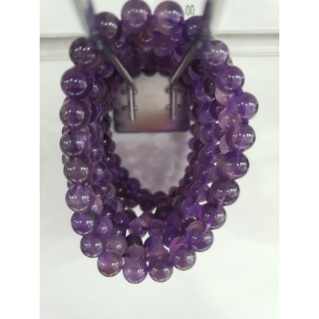 bracelet amethyste 8mm