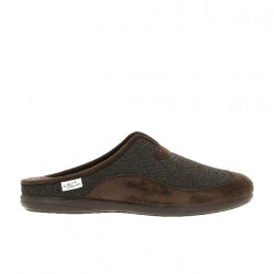 Mule pour homme 6722  MARRON  textile Maison de l’espadrille