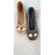 Ballerine plate  pour femme 6051 gris ou beige 1.2.3.4.5.6 moutons Maison de l’espadrille