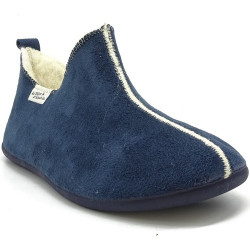 Pantoufle la Maison de l’Espadrille 6030 en marine chausson fourré pure laine vierge