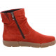 Bottine souple et plate 14437 en cuir nubuck rouge de ARA