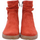 Bottine souple et plate 14437 en cuir nubuck rouge de ARA