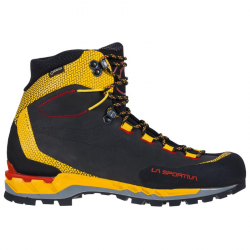 Chaussure d'alpinisme La Sportiva "Trango Tech Leather Gtx Black/Yellow" - Homme