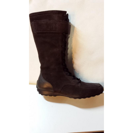 D 7357 K de GEOX D AFRODITE K demi botte à lacet nubuck marron